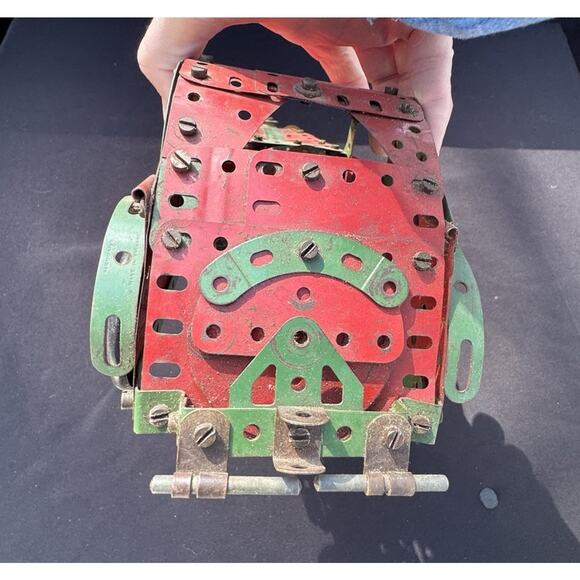 Rare Vintage Meccano scratch Car Scratch built With Key WORKS! - Picture 12 of 14